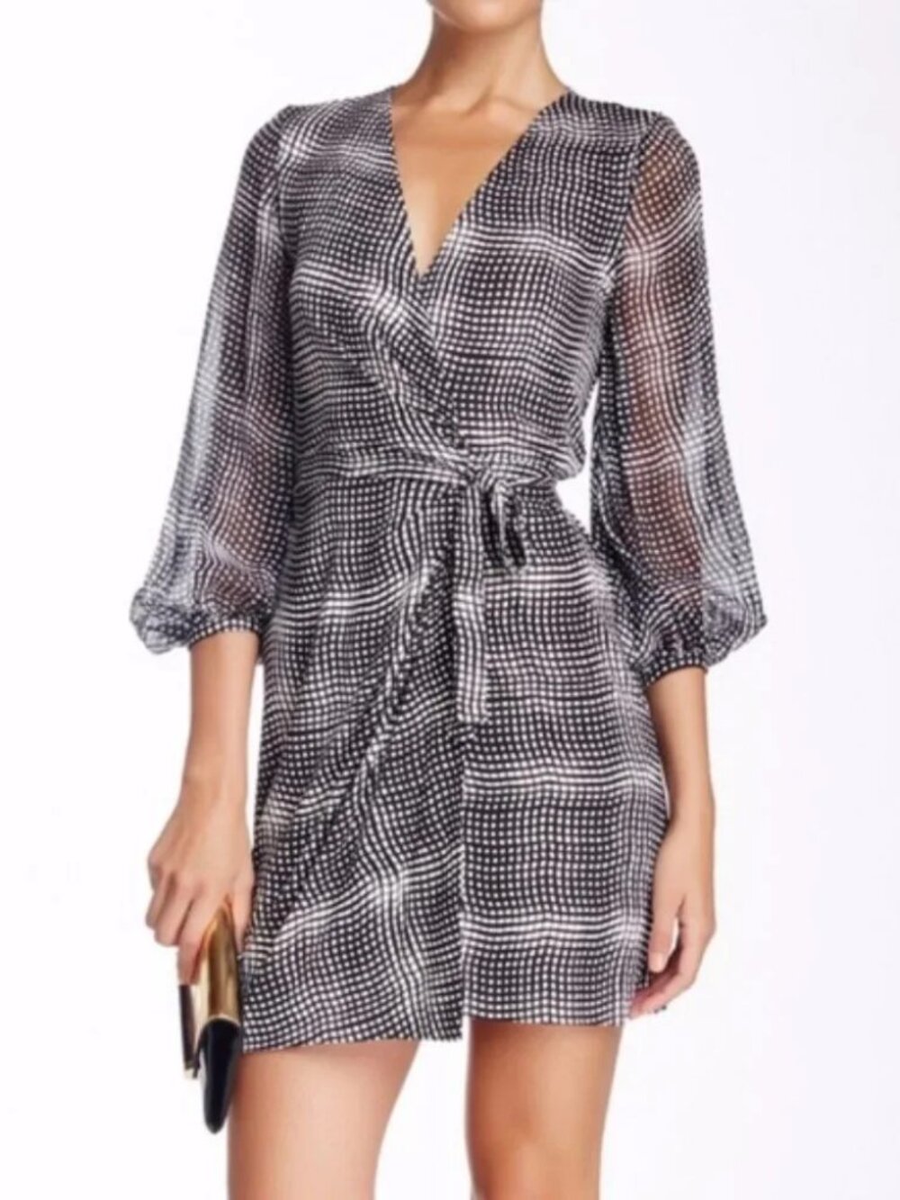 Diane von Furstenberg wrap dress, 100% silk
